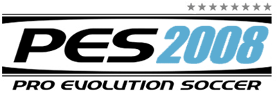 Pro Evolution Soccer 2008 title screen for Wii